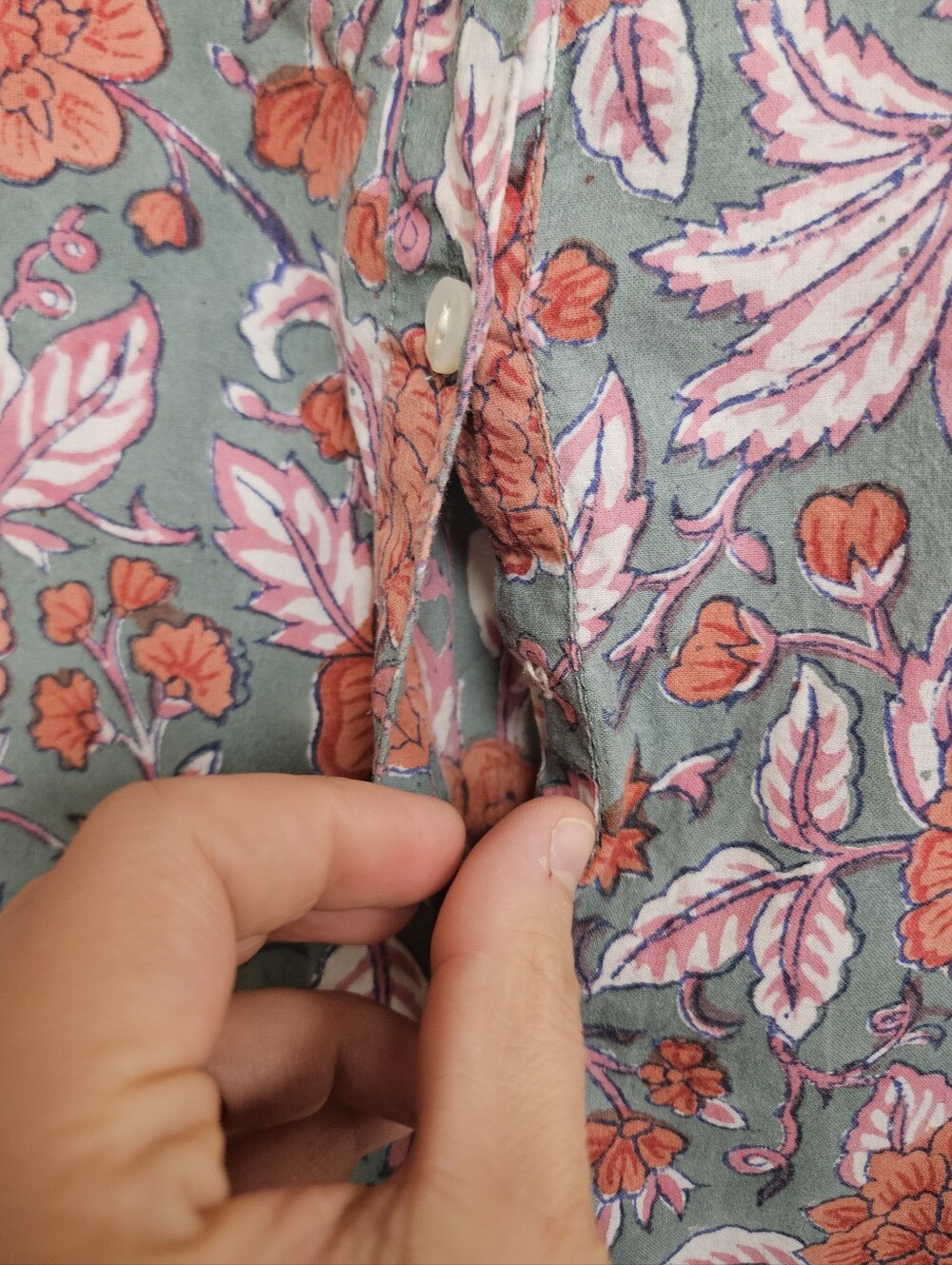 MILLE Floral Printed Cotton Midi Slit Dress Size S - Picture 5 of 9